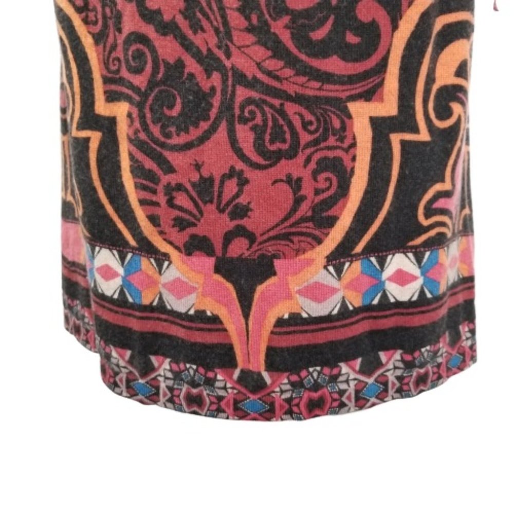 ETRO Black Paisley Wool Cashmere Turtleneck Dress - Picture 4 of 7